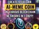 Create an AI Meme Coin On Various Blockchain Networks in 1 Day