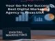 Your Go-To for Success: Best Digital Marketing Agency in Texas USA
