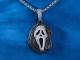 Black Moissanite Scream Pendant 14K Gold