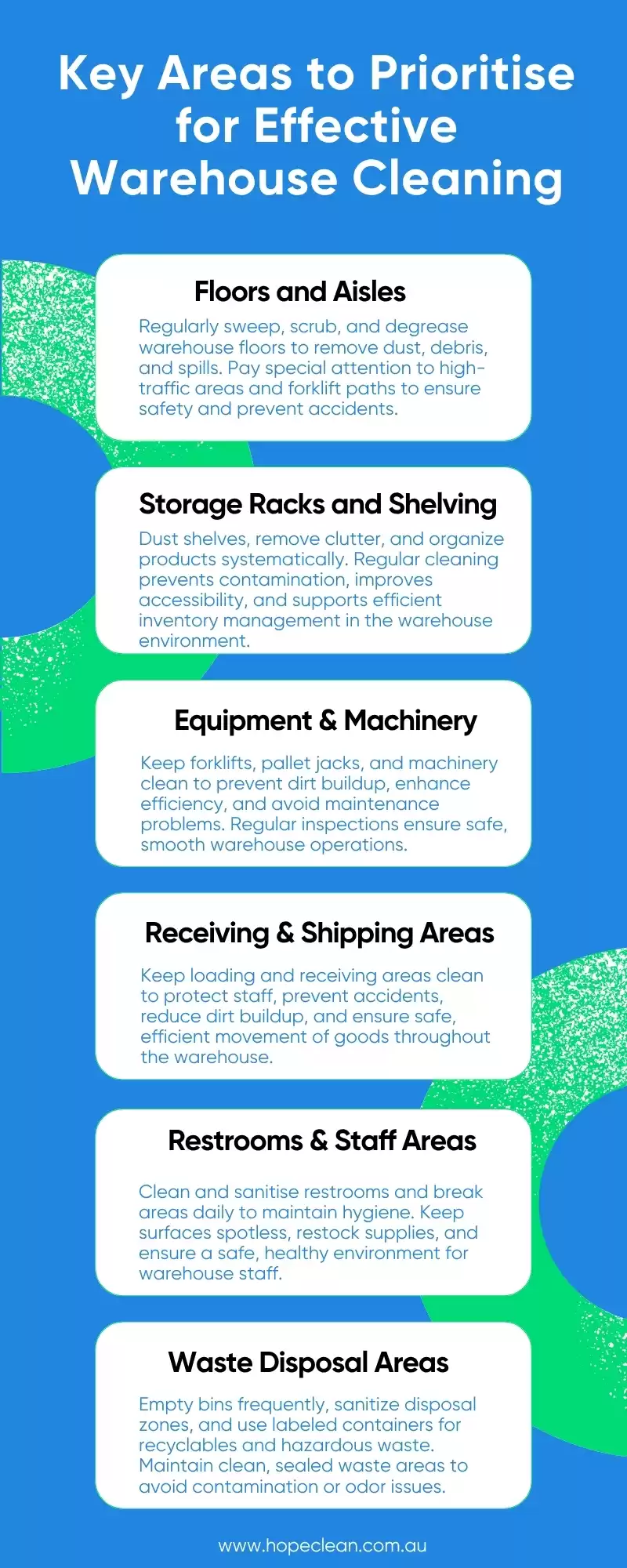 Key Areas to Prioritise for Effective Warehouse Cleaning