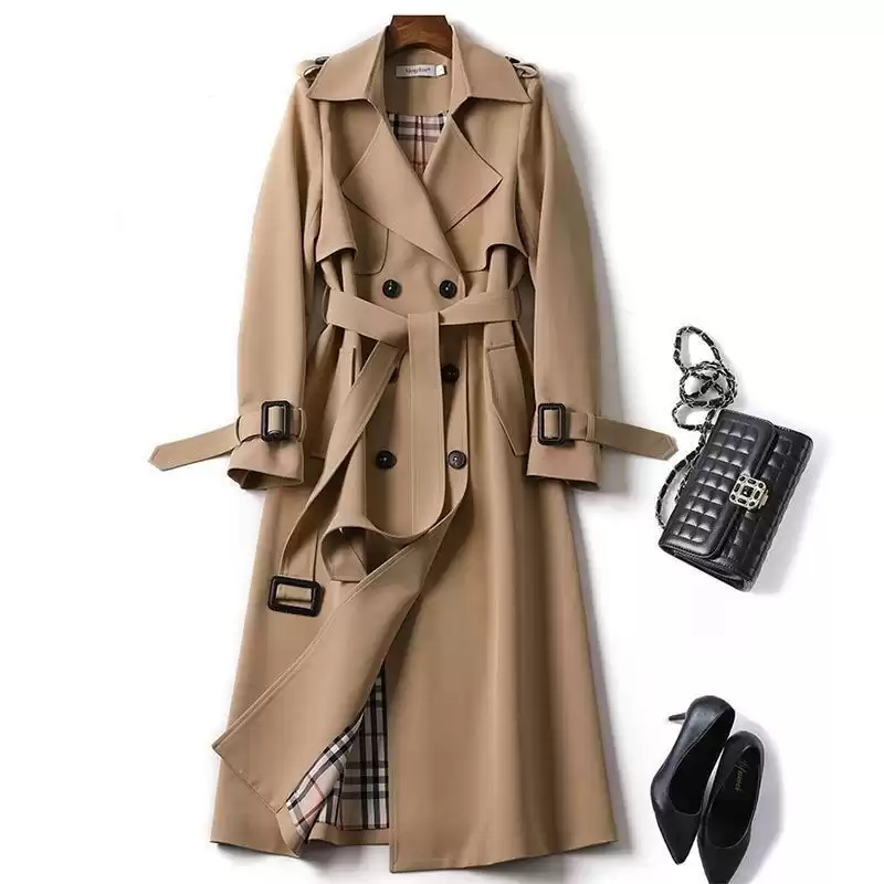 Shop This Double-Breasted Tie Trench Coat for a Stylish Everyday Upgrade