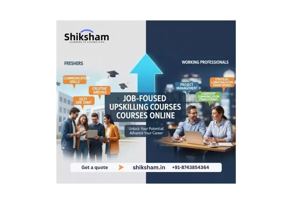 Job-Focused Upskilling Courses Online for Freshers & Working Professionals!