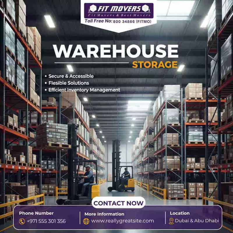 Warehouse Storage in Dubai | FIT MOVERs | Warehouse Storage in Dubai