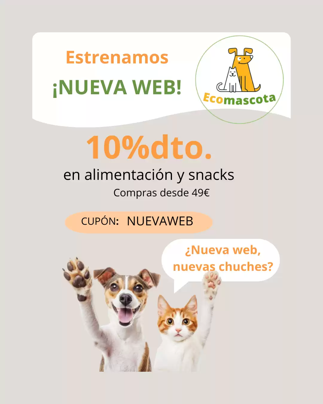 ¡🏠✨ Estrenamos NUEVA WEB en Ecomascota!