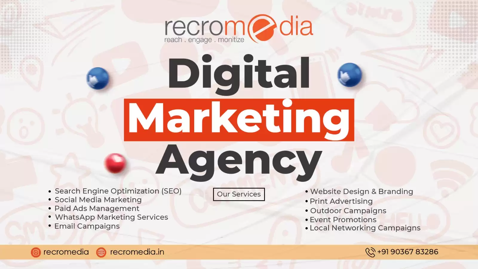 Digital Marketing Company in Bangalore | Expert Brand Solutions & Creative Campaigns by RecroMedia