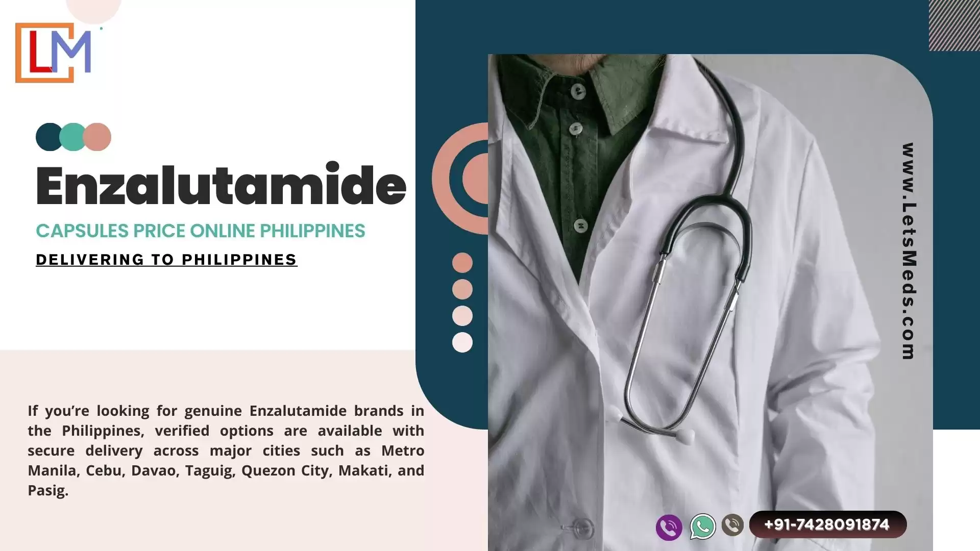 Enzalutamide Capsules Available Across Major Cities in the Philippines