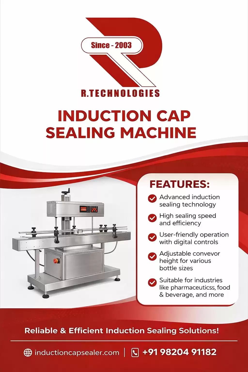 Best Quality Induction Cap Sealing Machine