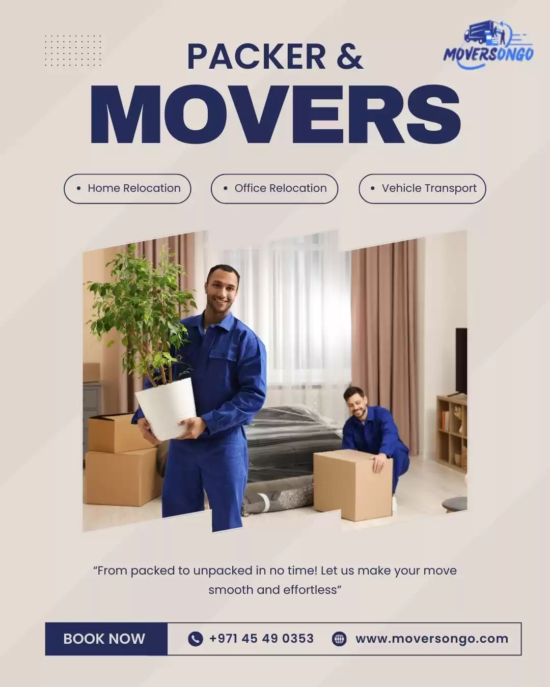 Expert Movers and Packers Dubai for Homes & Offices – MoversOnGo