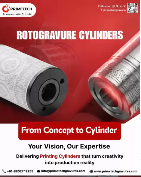 Primetech Gravures – Manufacturer of High-Quality Rotogravure Printing Cylinders