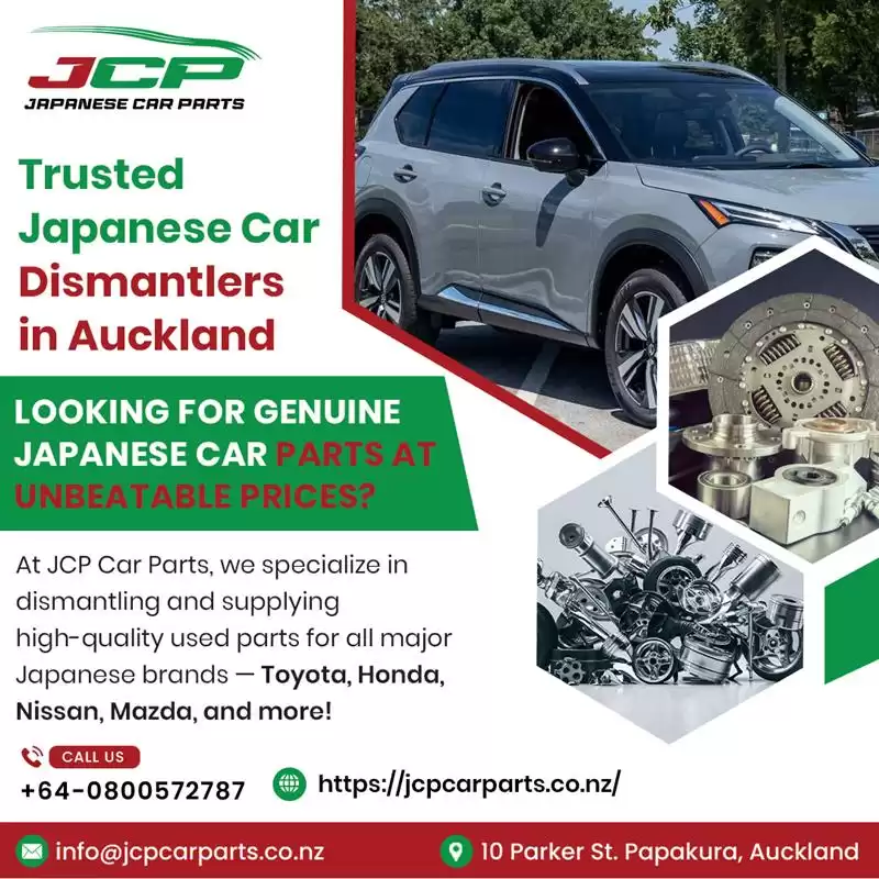 Trusted Toyota Parts NZ suppliers - JCP Car Parts