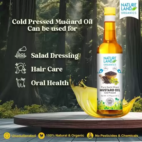 Buy Organic Mustard Oil – Pure, Cold Pressed & Healthy | Natureland Organics