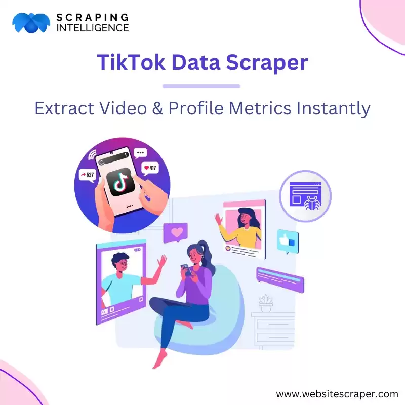 TikTok Data Scraper | Extract Video & Profile Metrics Instantly