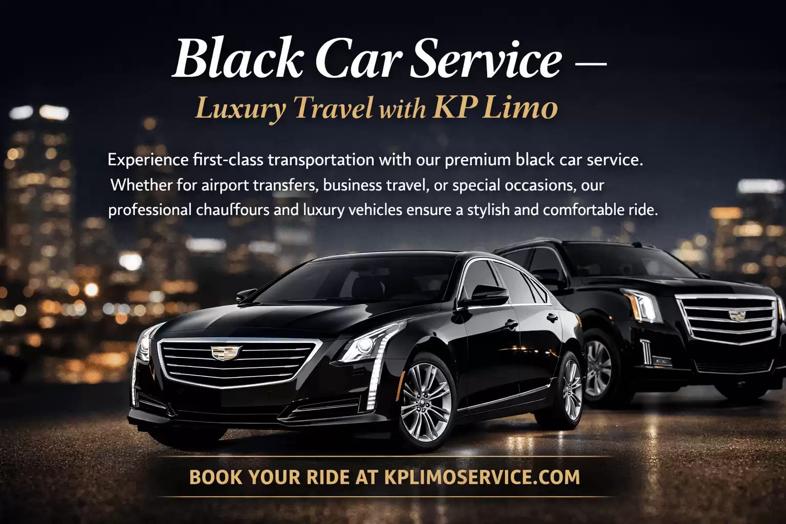 Premium Black Car Service – Luxury, Comfort & Professional Travel with KP Limo