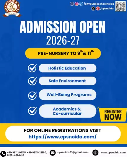 Admissions Open at City Public School Noida – Best Nursery Schools in Noida