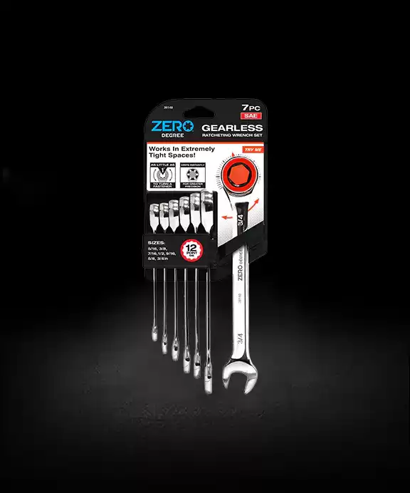 Ratchet spanner set 7 piece SAE