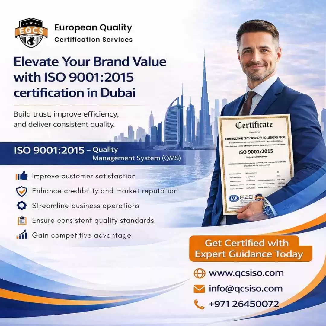ISO 9001:2015 certification in Dubai | ISO Certification