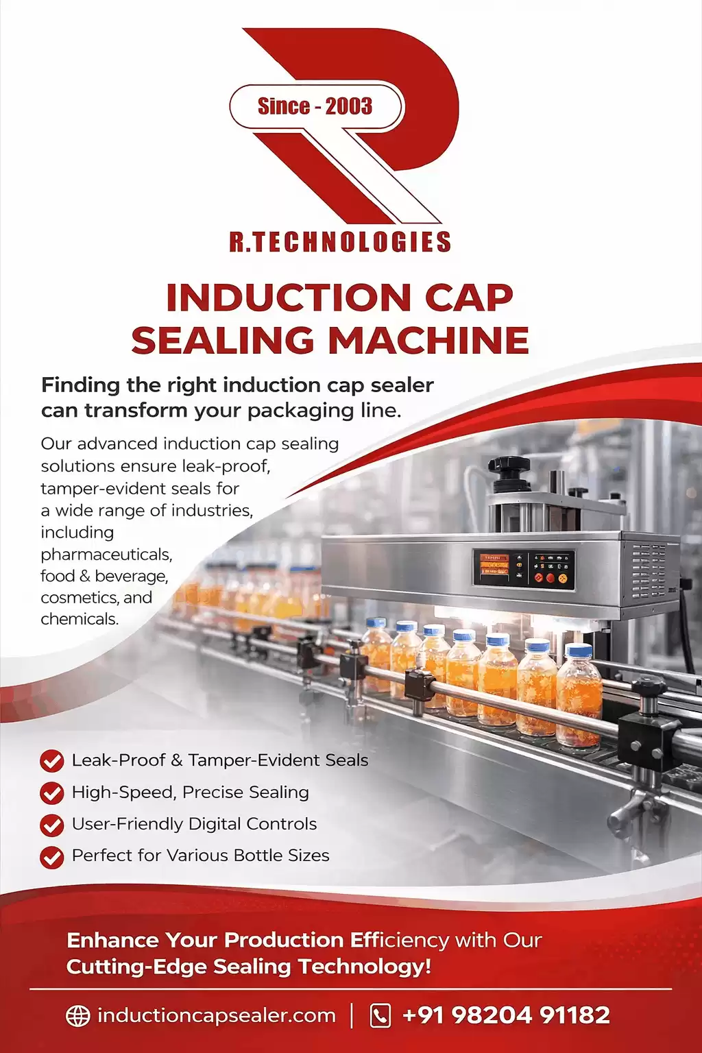 Best Quality Induction Cap sealing Machine by Induction Cap Sealer