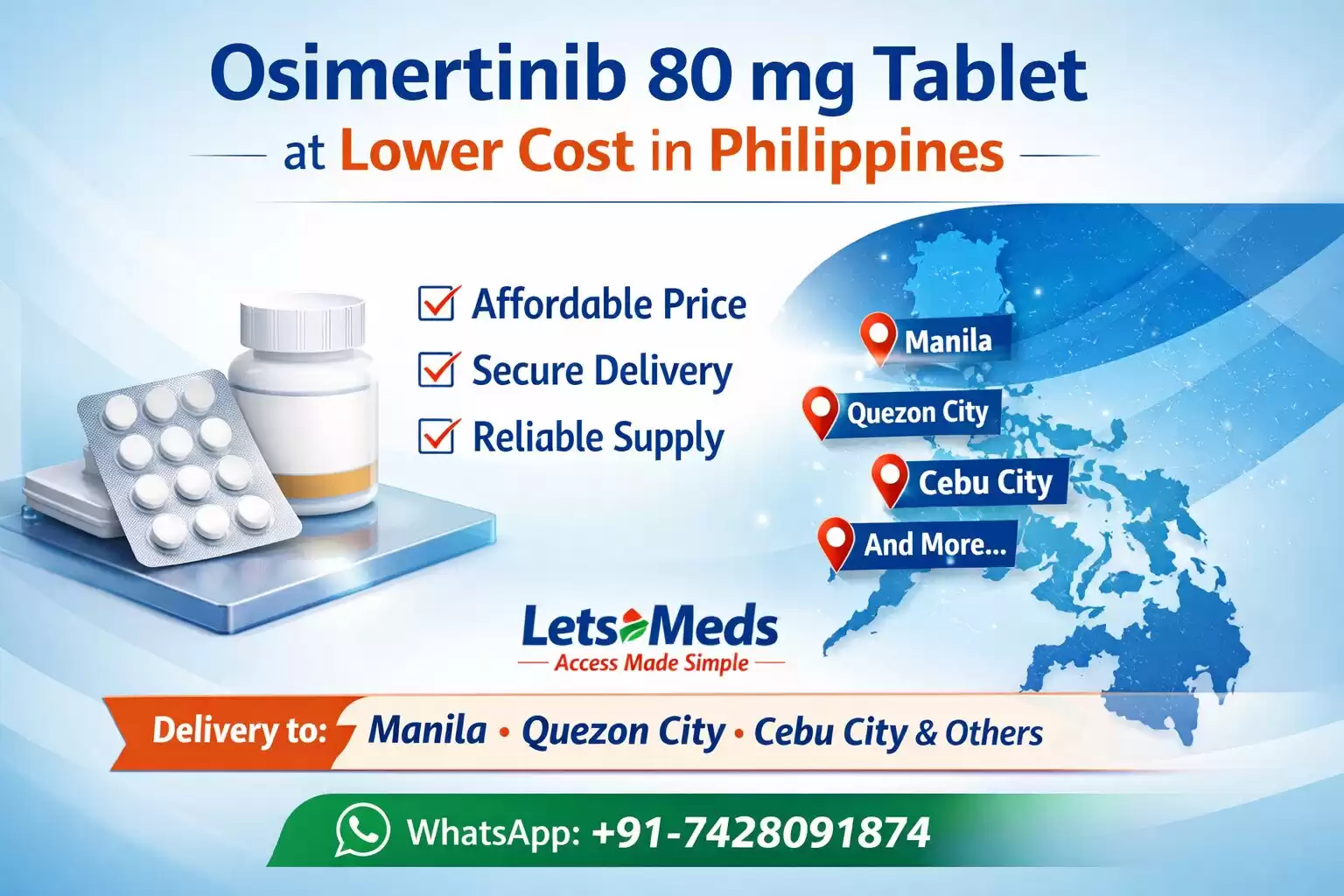 Bumili Osimertinib 80 mg Tablet Presyo