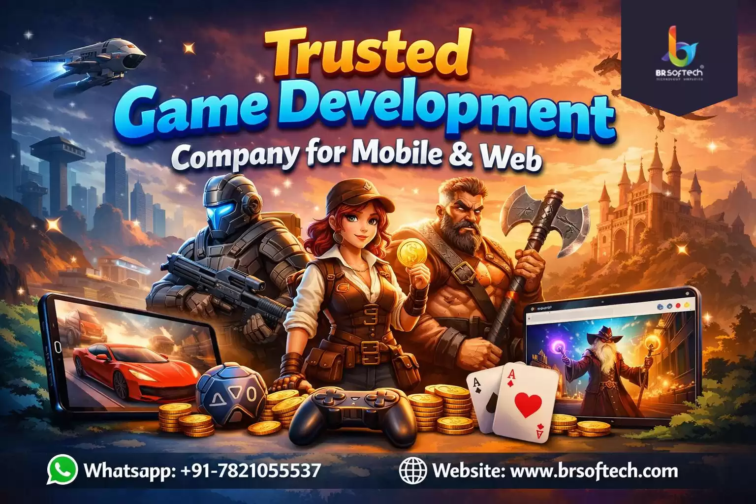 Trusted Game Development Company for Mobile & Web | BR Softech