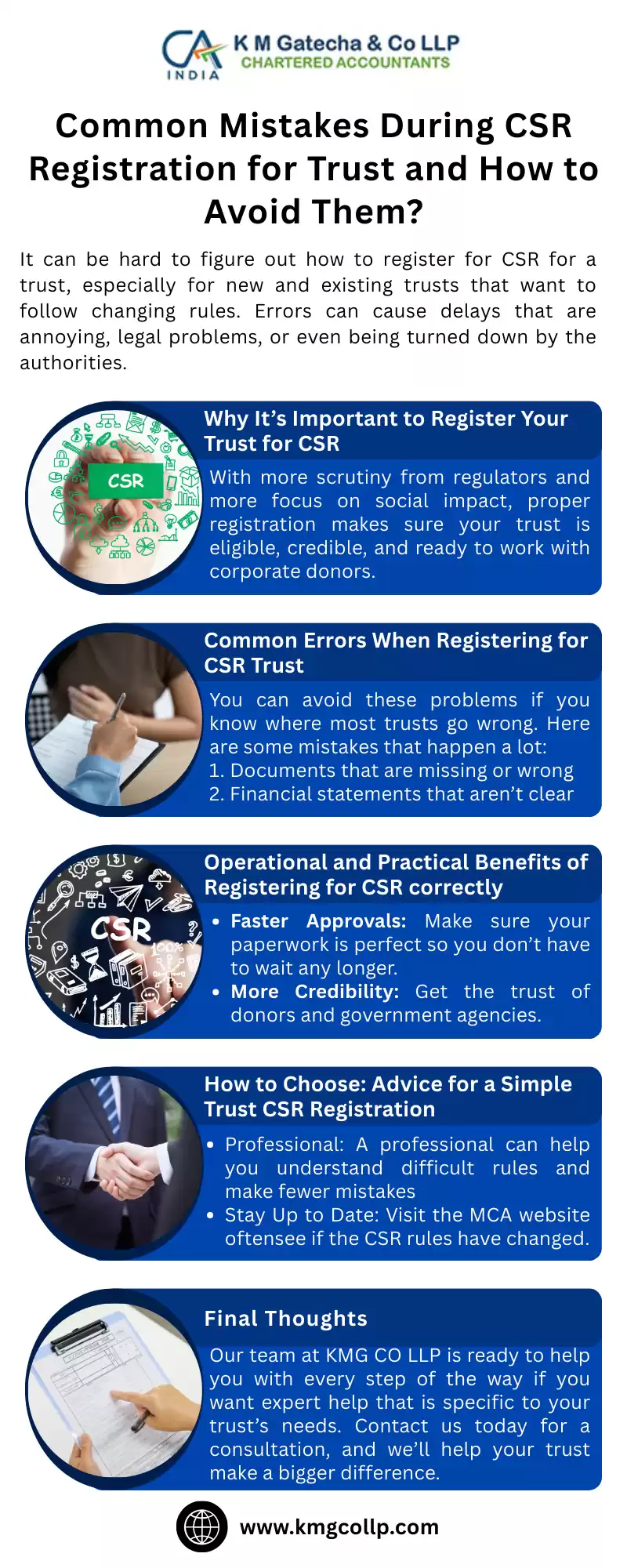 Common Mistakes During CSR Registration for Trust and How to Avoid Them?