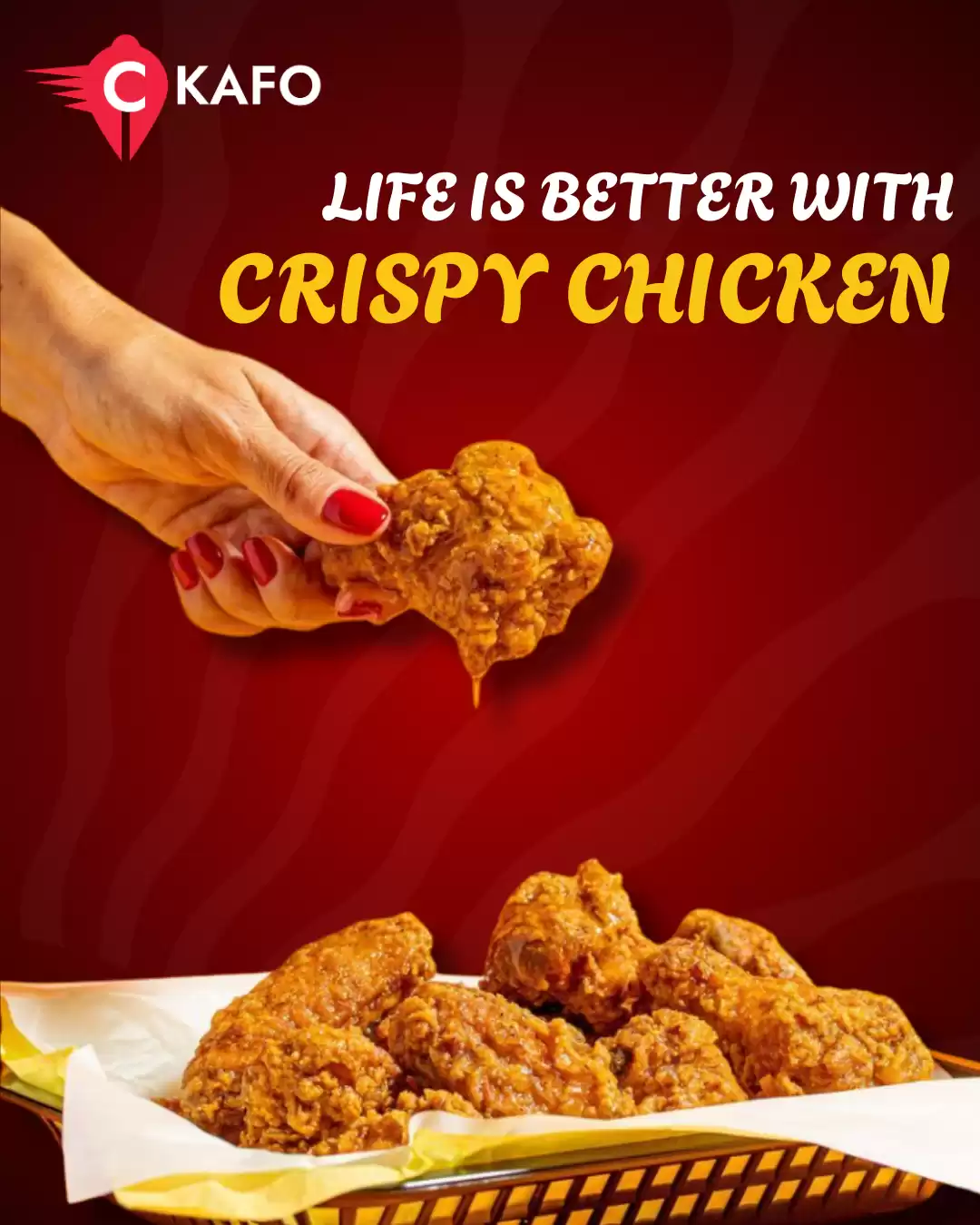 Life really is better with crispy chicken 🍗🔥