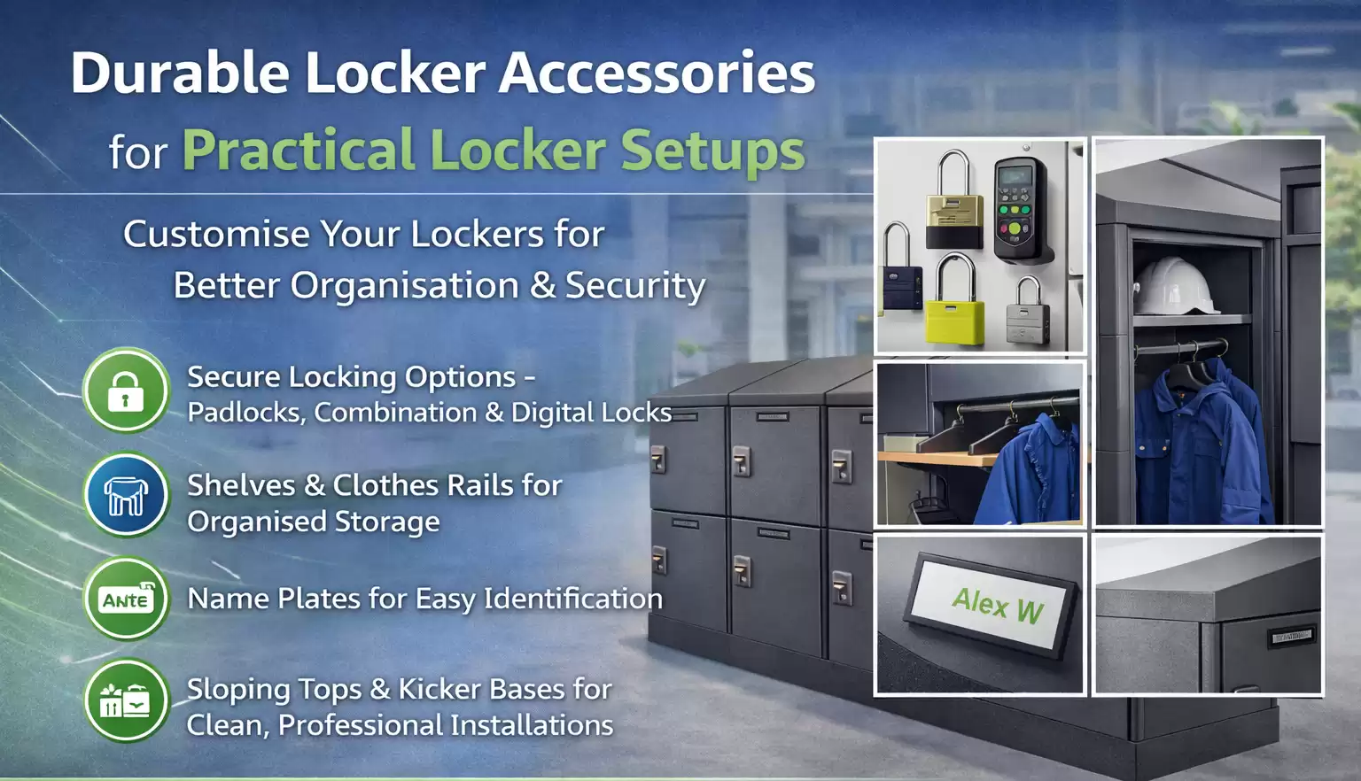 Durable Locker Accessories For Practical Locker Setups 