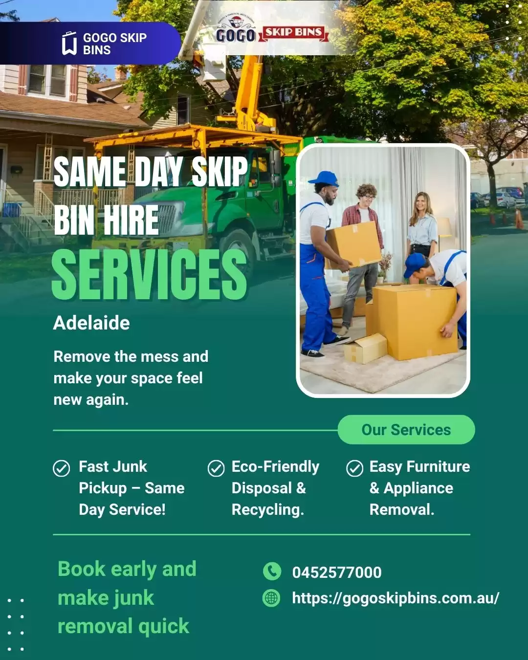 Affordable Cheap Skip Bin Hire in Adelaide | GoGo Skip Bins