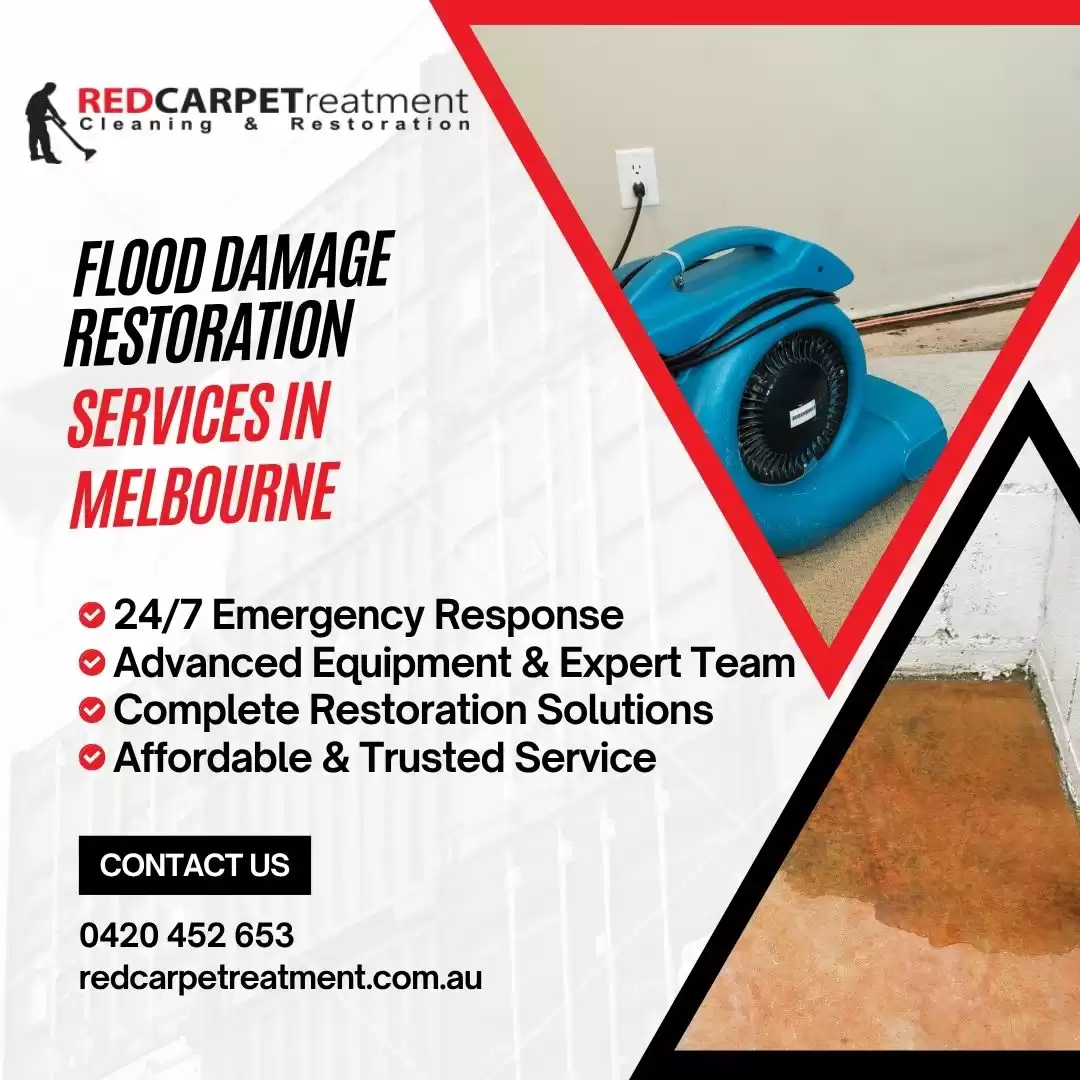 Top Flood Damage Restoration Services in Melbourne | Redcarpetreatment