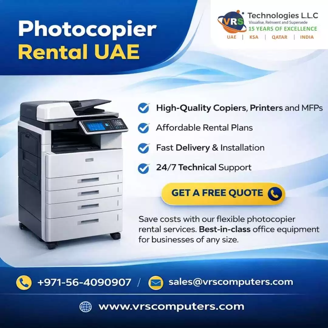 UAE Photocopier Rental – Top Brands, Zero Maintenance Hassle