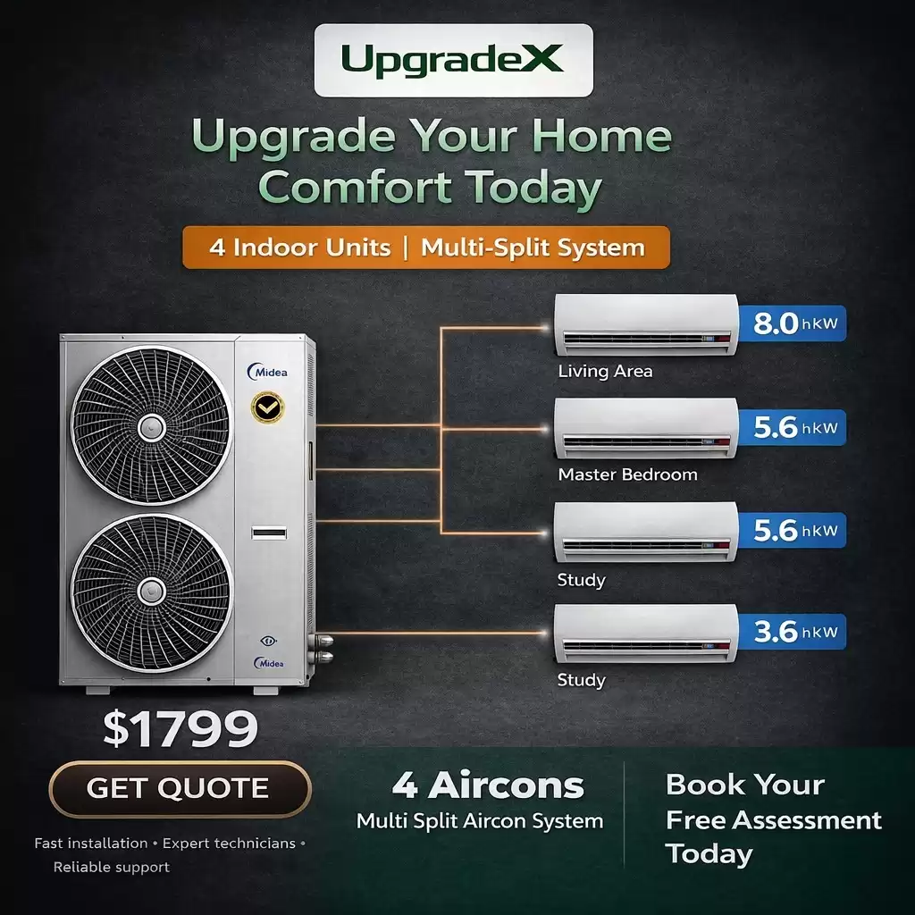 UpgradeX Multi-Split Aircon System – Complete Home Comfort Solution!