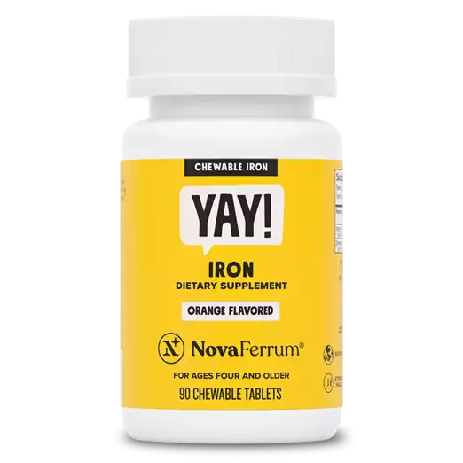 NovaFerrum YAY - 18mg Chewable Iron Supplement for Kids & Adults