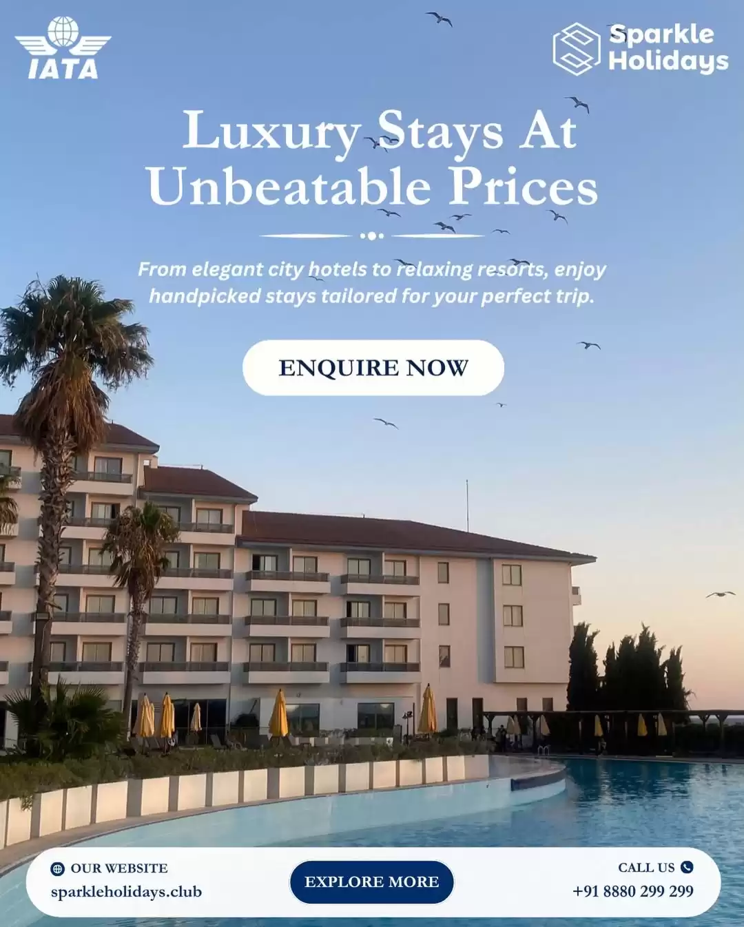 Luxury Stays at Unbeatable Prices – Discover Premium Travel with Sparkle Holidays