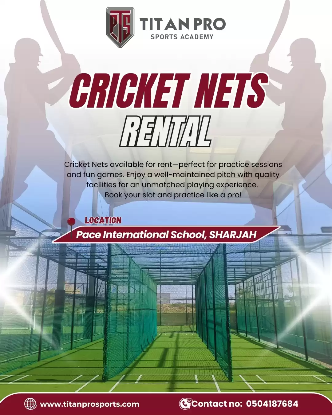 Cricket Nets for Rental