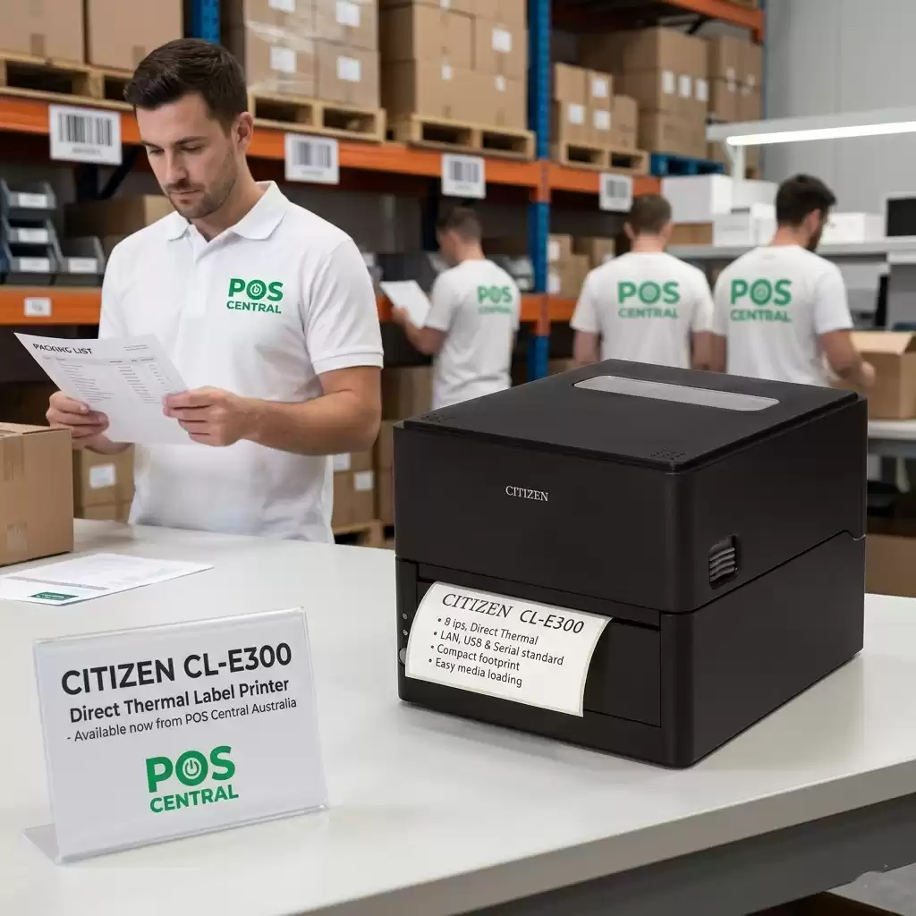 Citizen CL-E300 Thermal Label Printer 203 DPI Fast LAN USB
