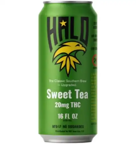 Halo Sweet Tea THC Drink 4 Pack | Crisp Flavor, Fast-Acting Chill