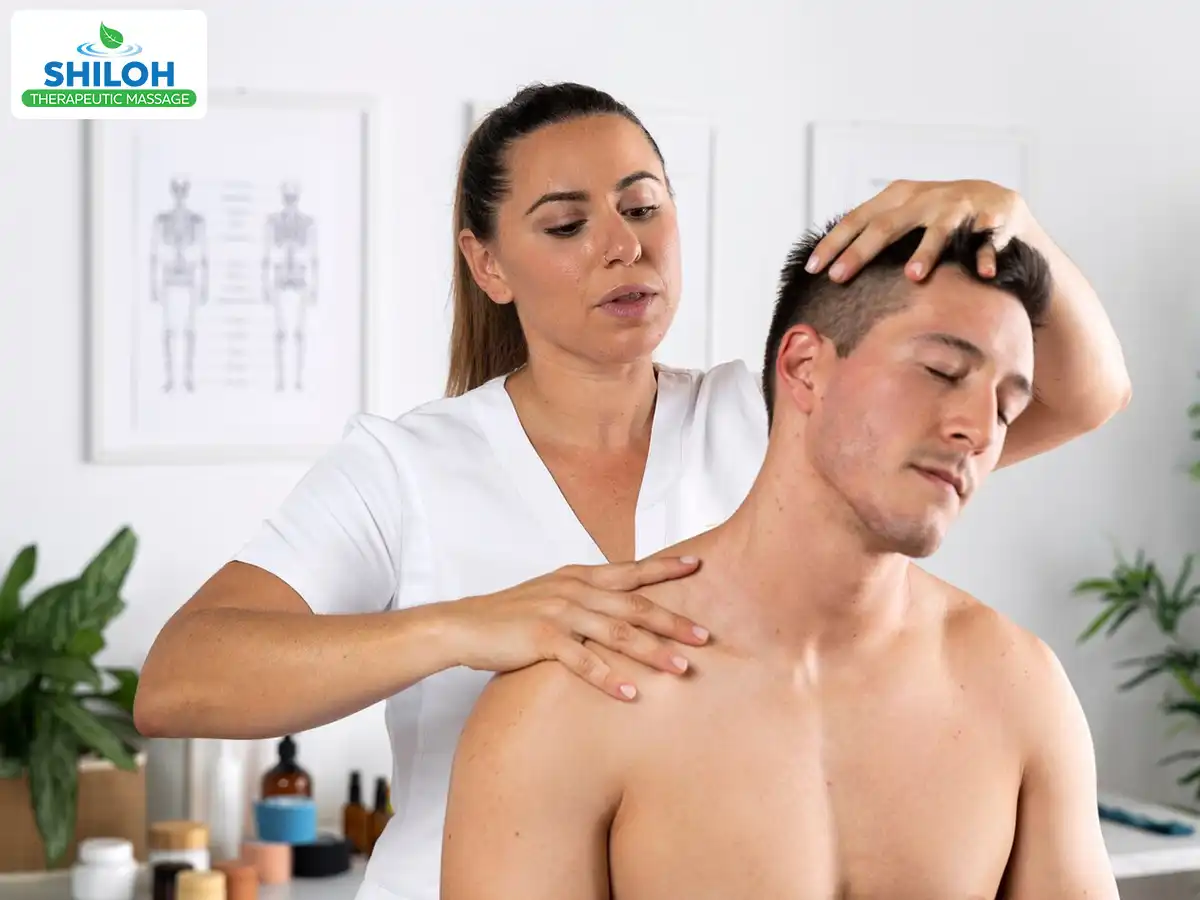 Relaxation Therapy with Neck Shoulder Pain Massage Care