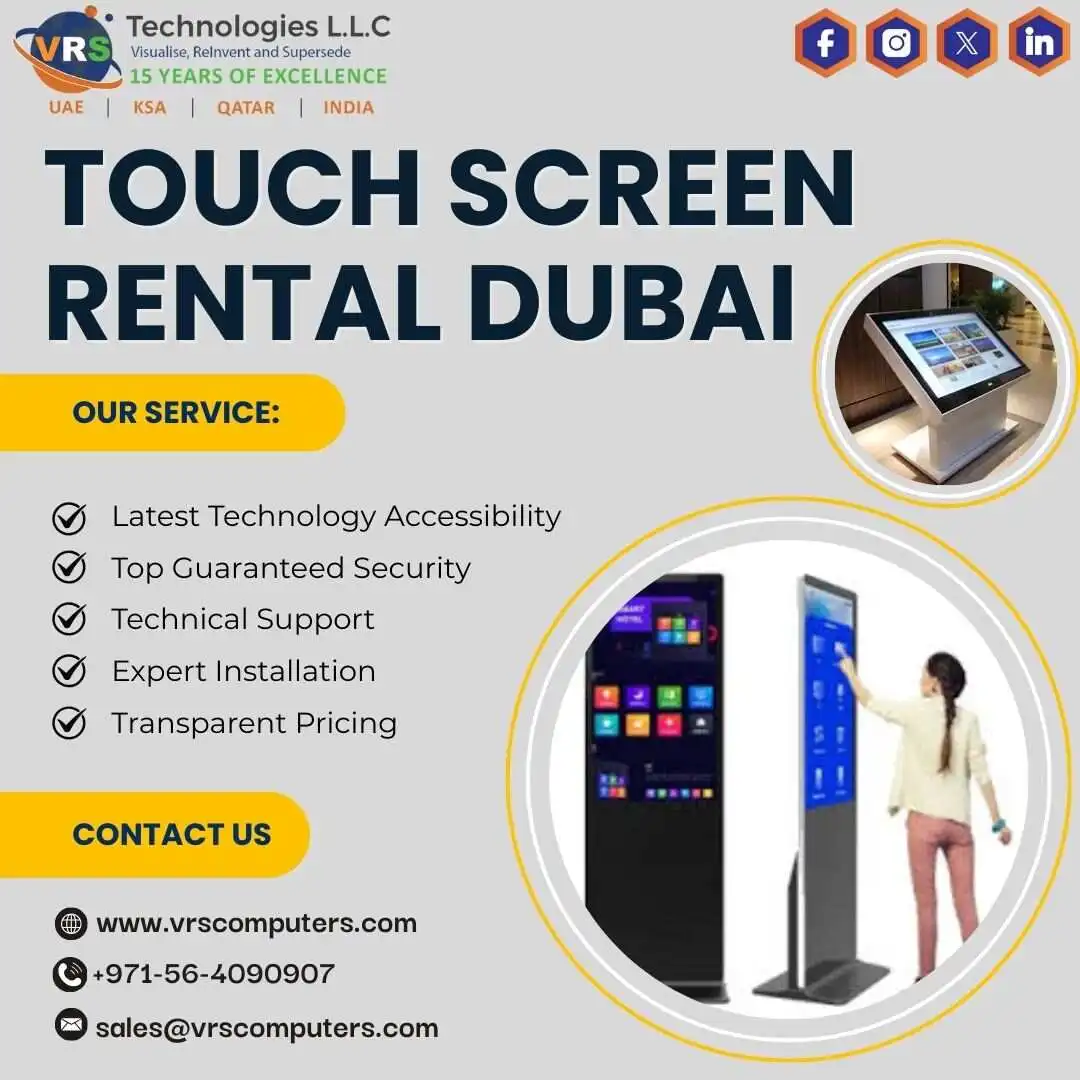 Need Touch Screen Rental Dubai Events?