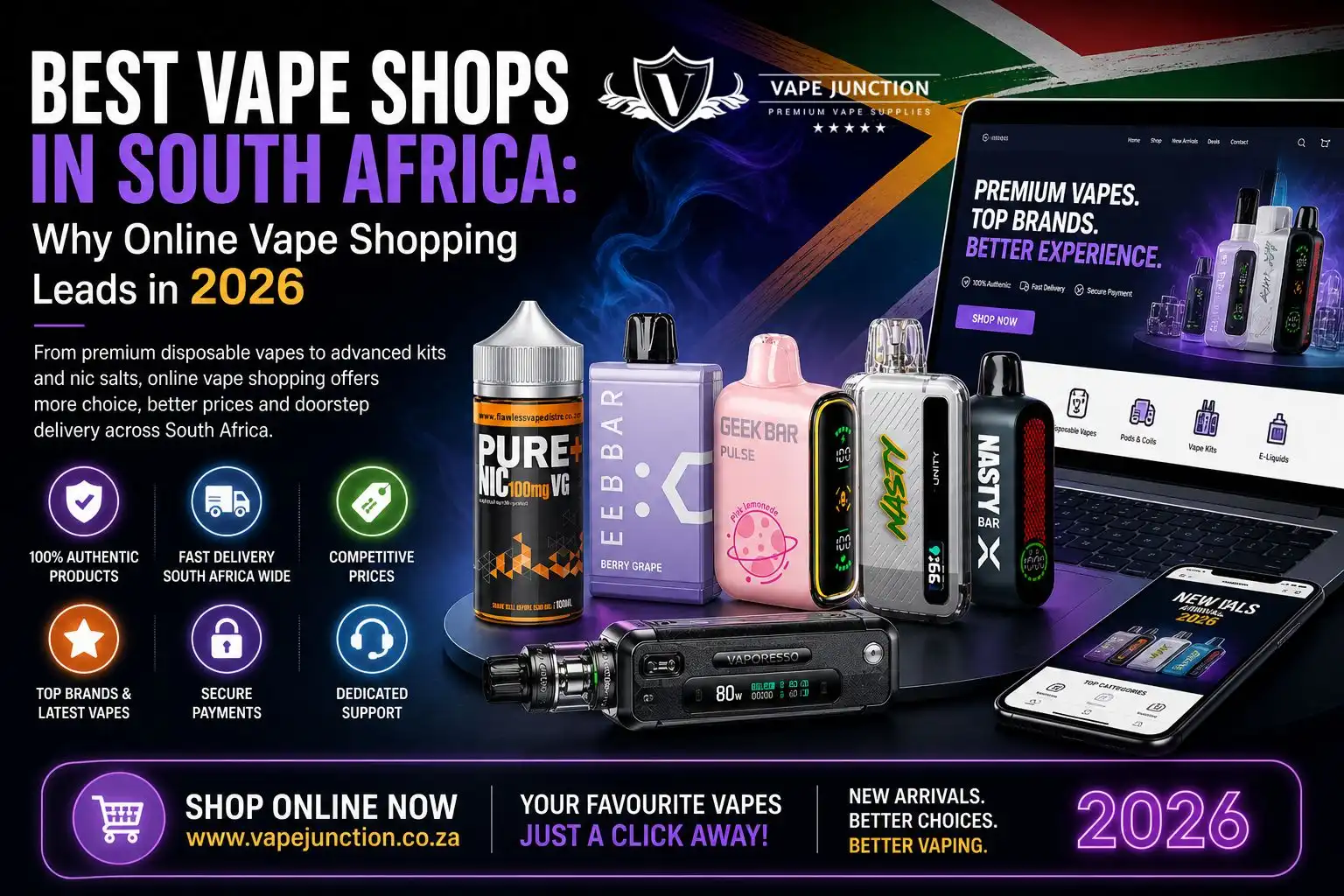 Best Vape Shops in South Africa: Why Online Vape Shopping Leads in 2026