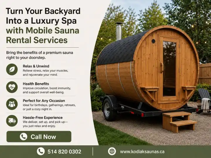 Turn Your Backyard Into a Luxury Spa with Mobile Sauna Rental Services