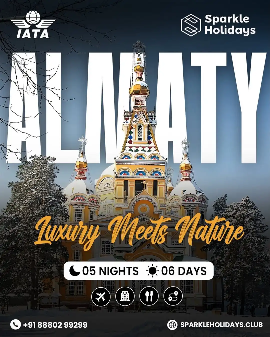 Almaty Tour Package from Ahmedabad – Luxury Meets Nature with Sparkle Holidays