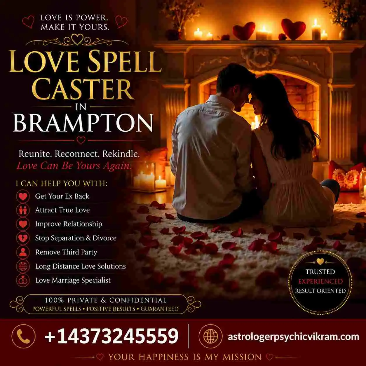 Love Spell Caster in Brampton – Bring Back Love Fast