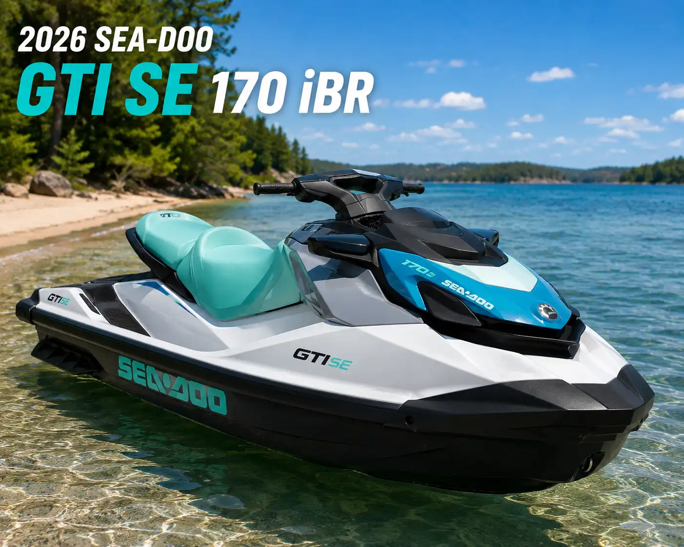 2026 Sea-Doo GTI SE 170 iBR Versatile Personal Watercraft for Family Fun
