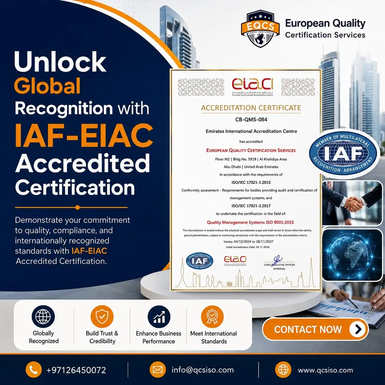 IAF-EIAC accredited Certification in Dubai