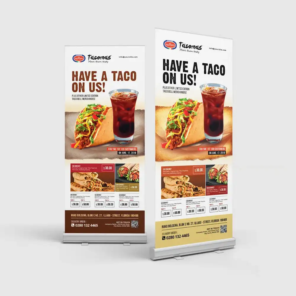 Professional Rollups Printing in Dubai for Exhibitions and Trade Shows
