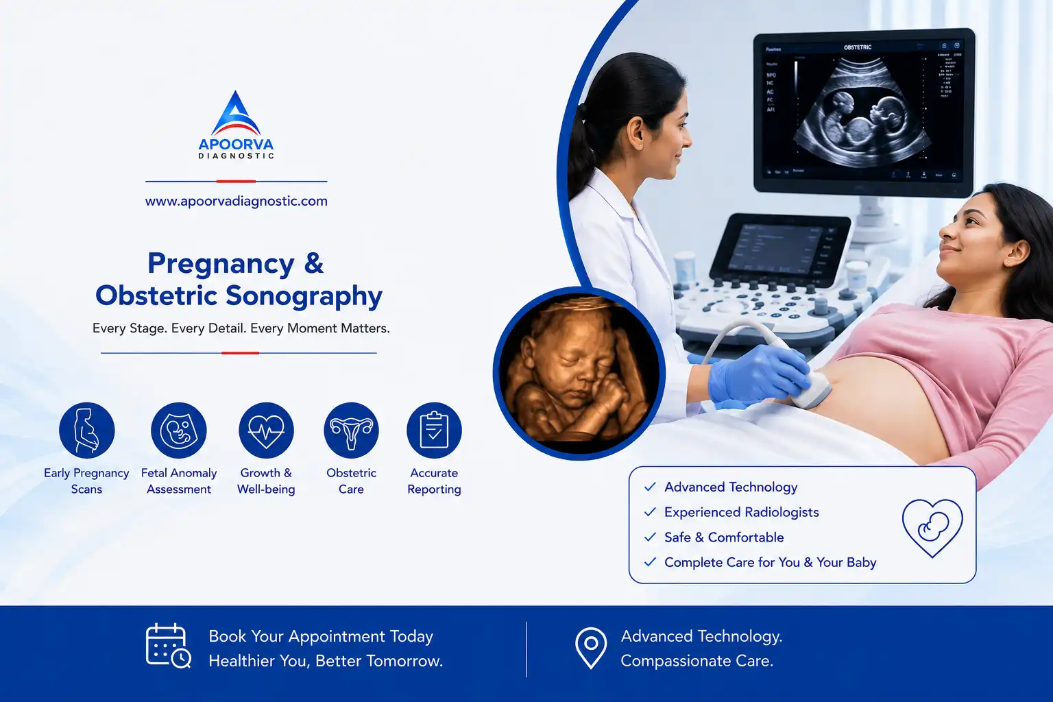 Advanced Pregnancy Scans and Prenatal Imaging at Apoorva Diagnostic Centre