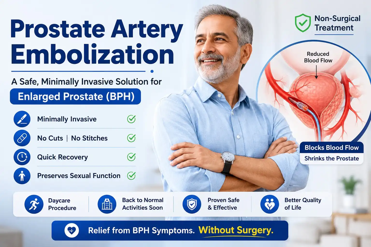 Advanced Prostate Artery Embolization in Delhi - Dr Akash Bansal