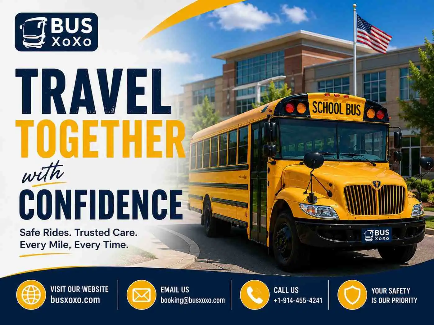 Safe, Comfortable & Reliable Florida School Bus Rentals – Busxoxo