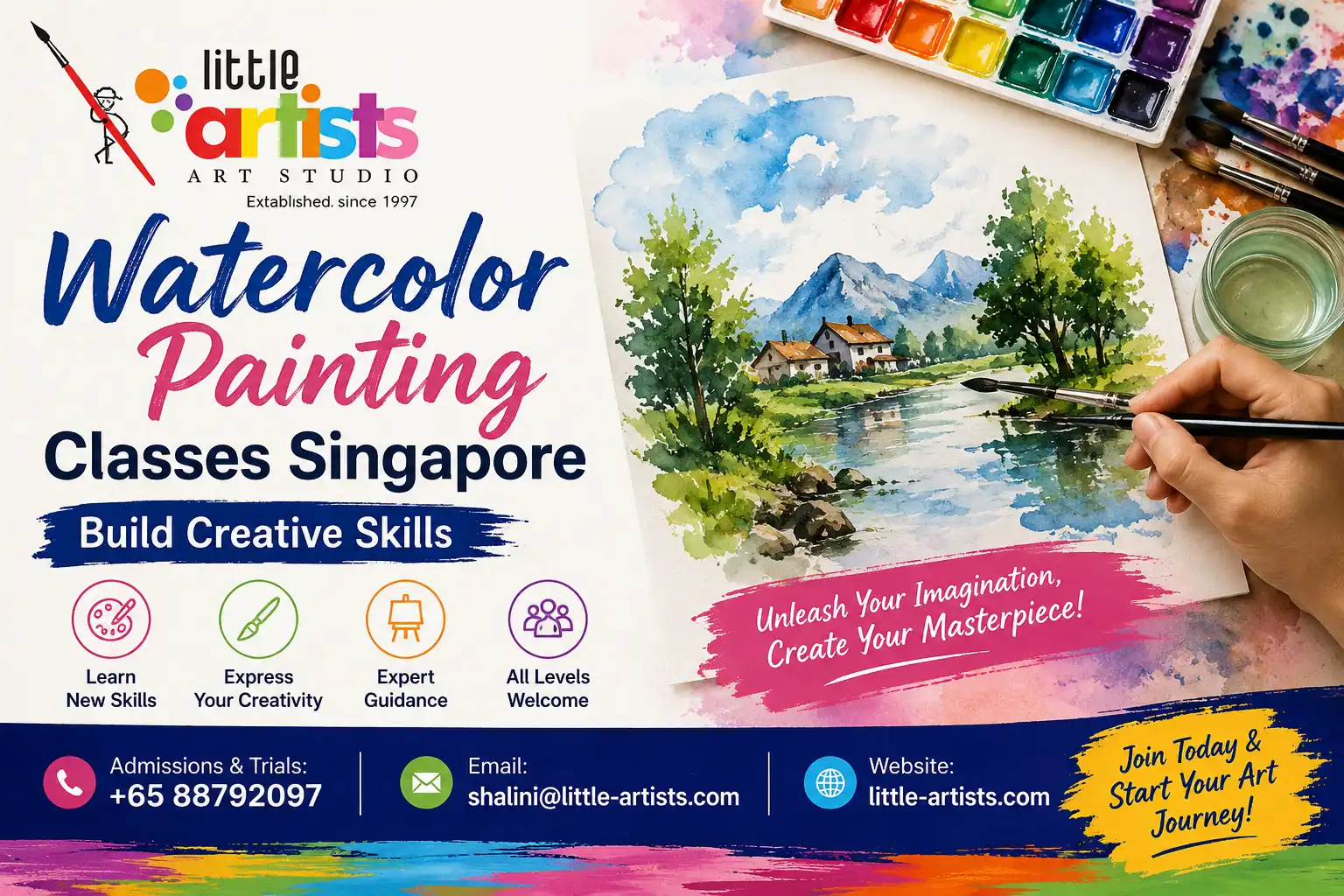 Watercolor Painting Classes Singapore | Build Creative Skills