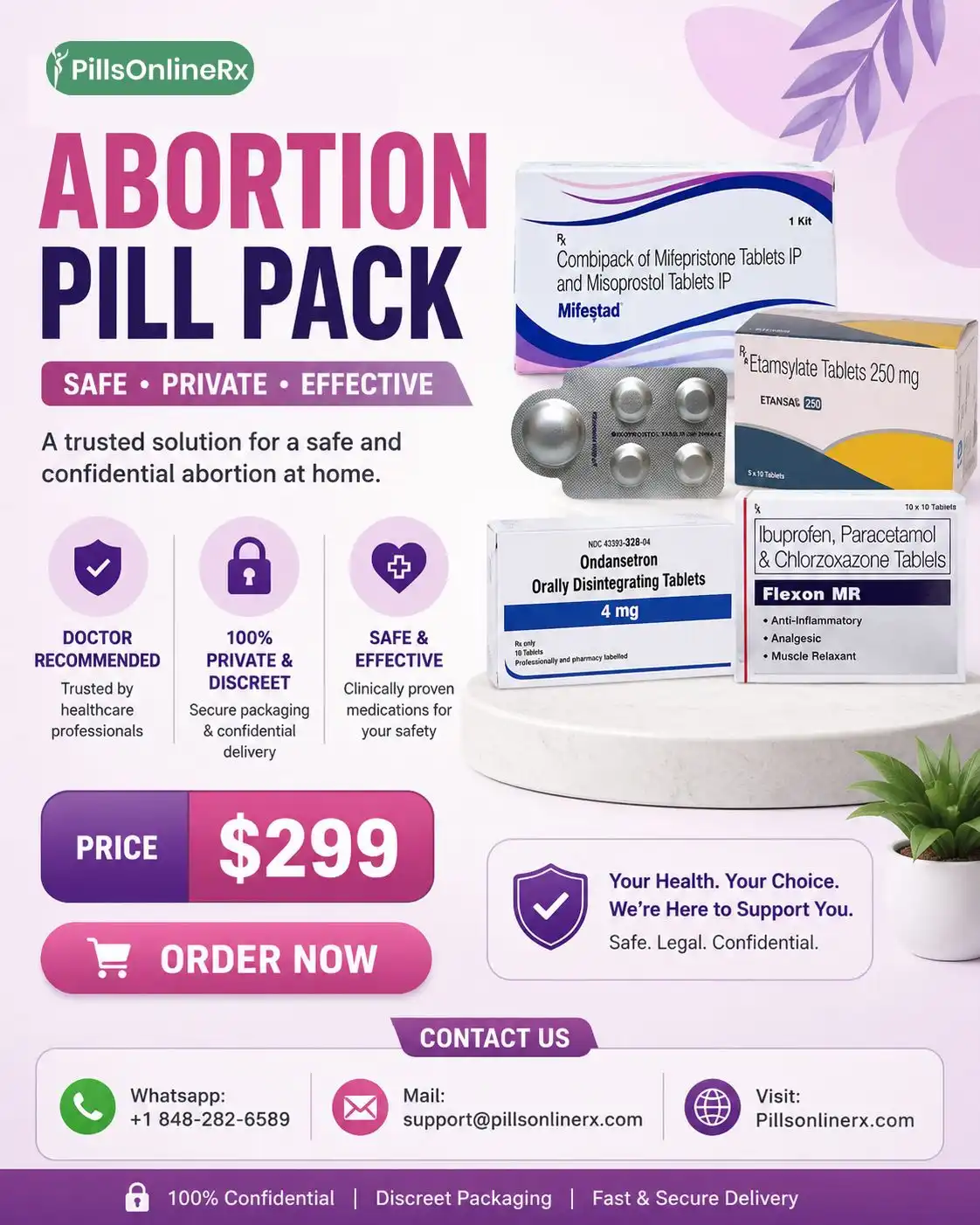Order Abortion Pill Pack Online for California Delivery