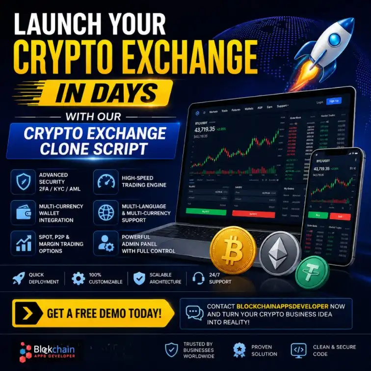 Launch Your Crypto Exchange in Days with Our Crypto Exchange Clone Script
